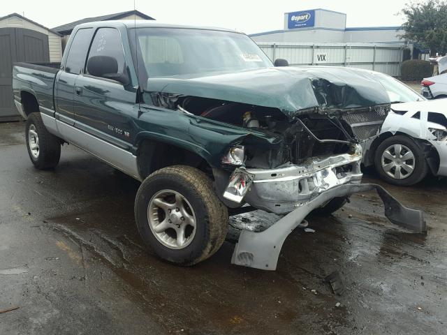 3B7HF13Z01G704634 - 2001 DODGE RAM 1500 GREEN photo 1