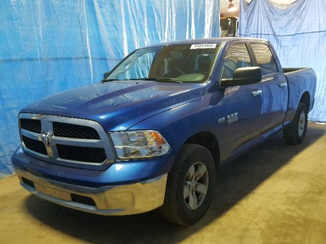 1C6RR7TT0HS731336 - 2017 RAM 1500 SLT BLUE photo 2