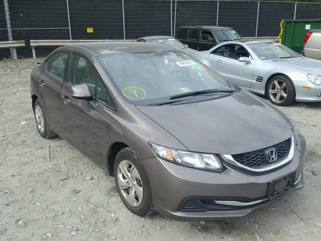 2HGFB2F59DH574263 - 2013 HONDA CIVIC LX GRAY photo 1