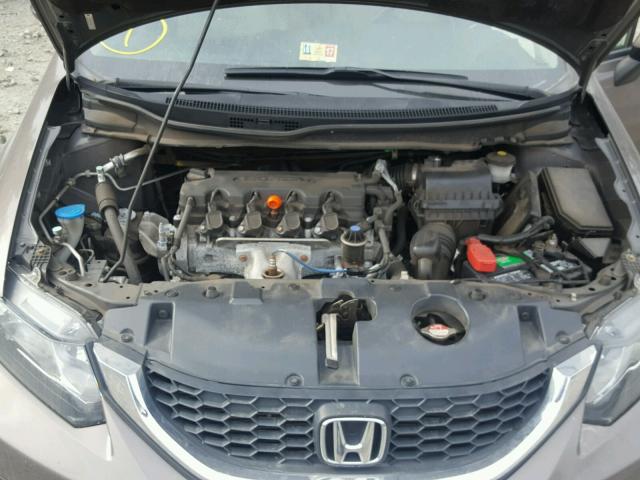 2HGFB2F59DH574263 - 2013 HONDA CIVIC LX GRAY photo 7