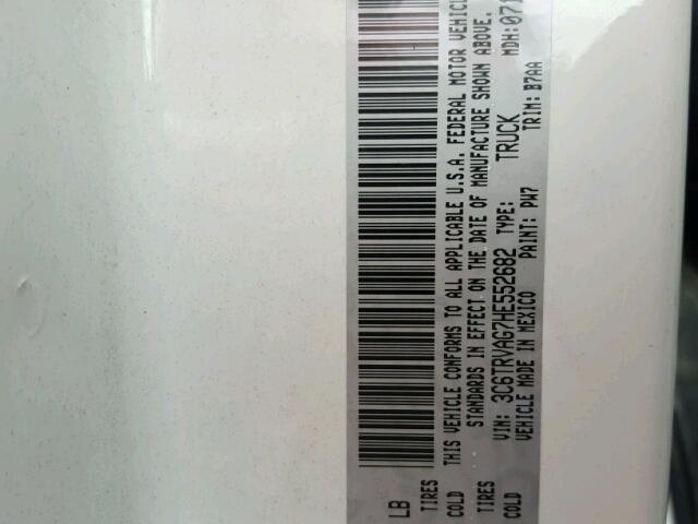 3C6TRVAG7HE552682 - 2017 RAM PROMASTER 白色 照片 10