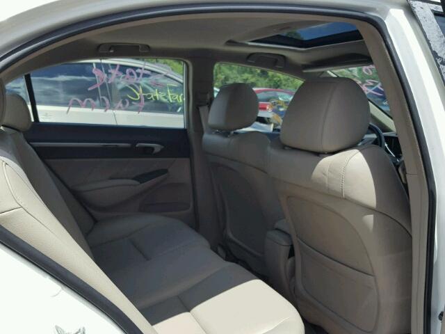 2HGFA1F94AH523295 - 2010 HONDA CIVIC EXL თეთრი ფოტო 6