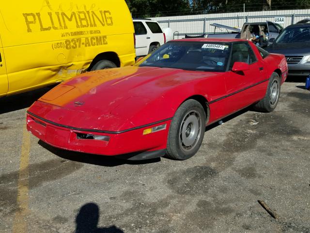 1G1AY0780E5132476 - 1984 CHEVROLET CORVETTE RED photo 2