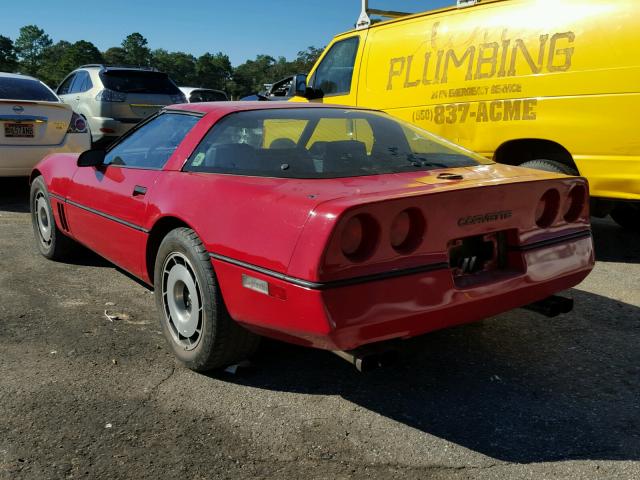 1G1AY0780E5132476 - 1984 CHEVROLET CORVETTE RED photo 3