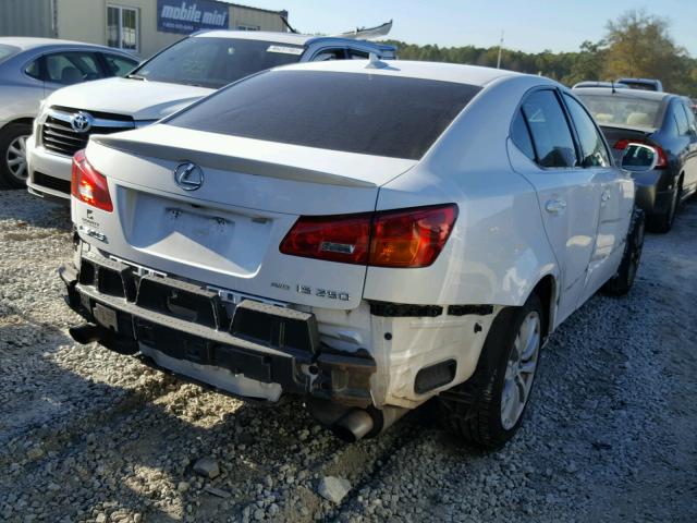 JTHCK262585023170 - 2008 LEXUS IS 250 WHITE photo 4