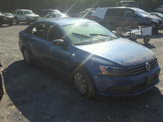 3VW2K7AJ5FM409875 - 2015 VOLKSWAGEN JETTA BASE Կապույտ լուսանկար 1
