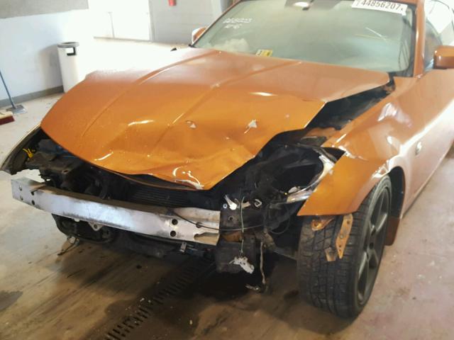 JN1AZ34D43T117238 - 2003 NISSAN 350Z COUPE ORANGE photo 9