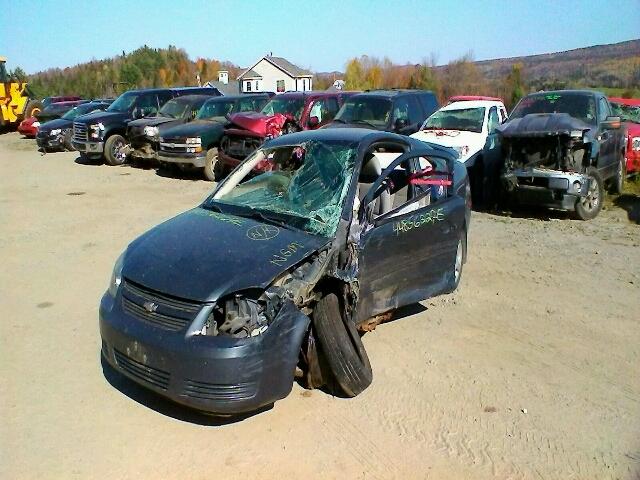 1G1AK18F587351365 - 2008 CHEVROLET COBALT LS GRAY photo 2