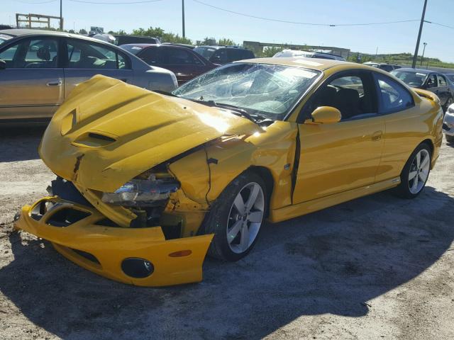 6G2VX12U85L464156 - 2005 PONTIAC GTO YELLOW photo 2