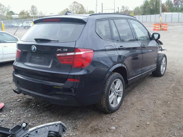 5UXWX5C5XCL722877 - 2012 BMW X3 BLACK photo 4