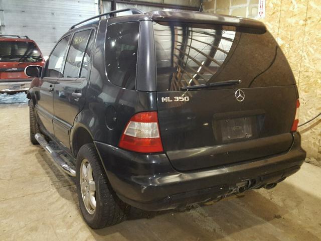 4JGAB57E83A405692 - 2003 MERCEDES-BENZ ML 350 BLACK photo 3