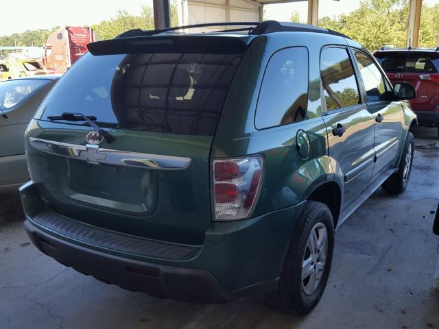 2CNDL13F256062475 - 2005 CHEVROLET EQUINOX LS GREEN photo 4