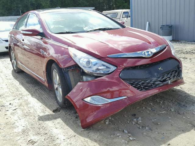 KMHEC4A44CA054708 - 2012 HYUNDAI SONATA HYB RED photo 1