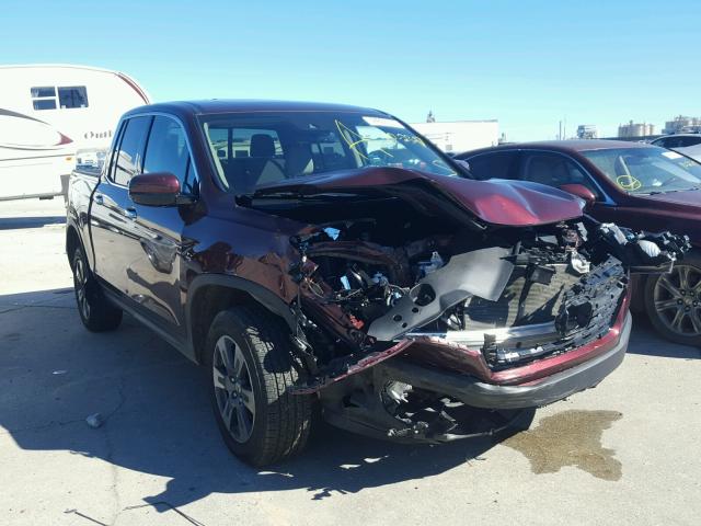 5FPYK3F74HB036426 - 2017 HONDA RIDGELINE MAROON photo 1