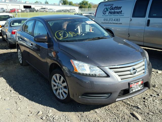 3N1AB7AP2DL793008 - 2013 NISSAN SENTRA S GRAY photo 1