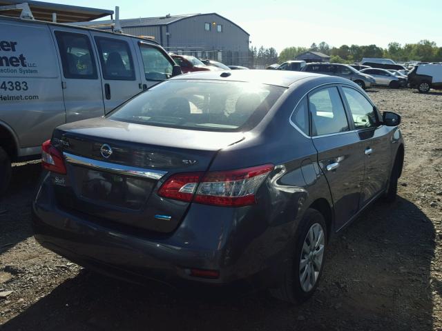 3N1AB7AP2DL793008 - 2013 NISSAN SENTRA S GRAY photo 4