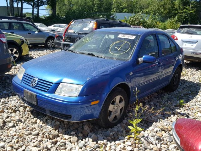 3VWSE69M02M192293 - 2002 VOLKSWAGEN JETTA GLS BLUE photo 2