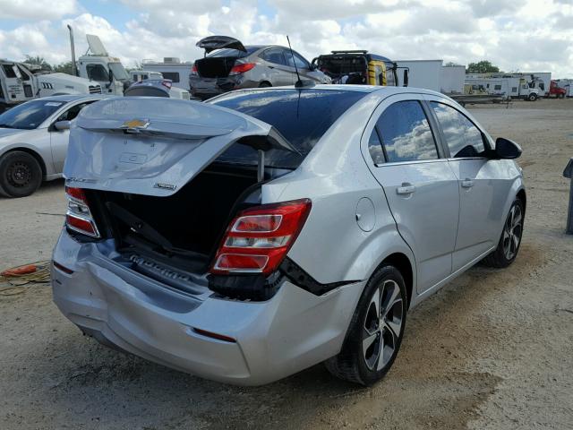 1G1JF5SB1H4125522 - 2017 CHEVROLET SONIC PREM SILVER photo 4