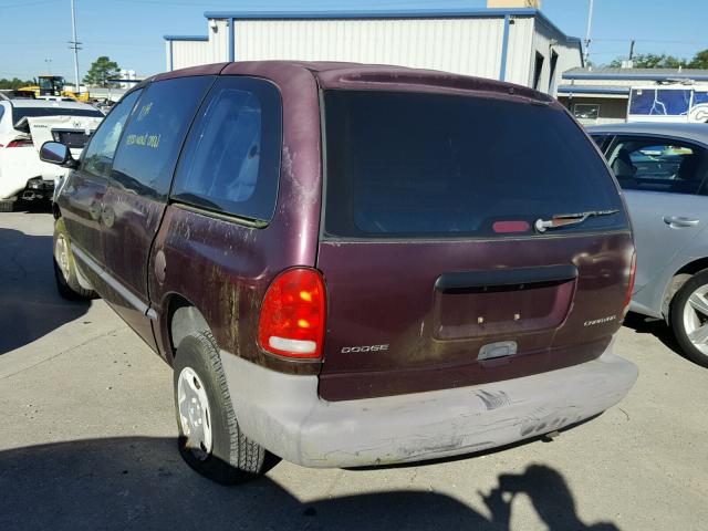 2B4FP2533XR177207 - 1999 DODGE CARAVAN MAROON photo 3