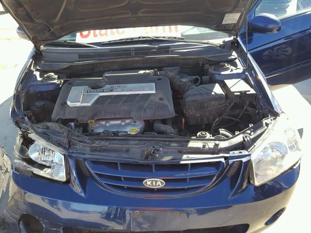 KNAFE121965366619 - 2006 KIA NEW SPECTR BLUE photo 7