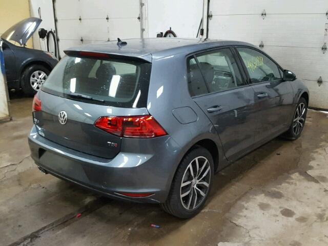 3VW217AU9HM018972 - 2017 VOLKSWAGEN GOLF S GRAY photo 4