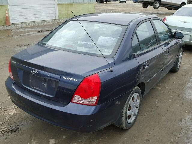 KMHDN46D15U016210 - 2005 HYUNDAI ELANTRA GL BLUE photo 4