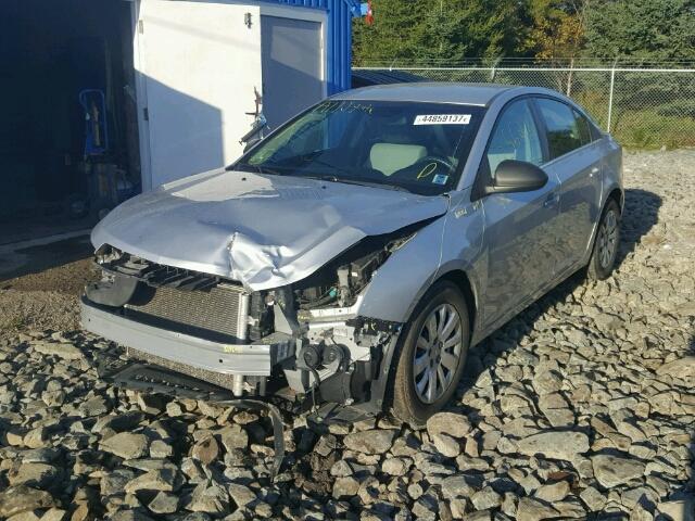 1G1PA5SH3B7281354 - 2011 CHEVROLET CRUZE LS SILVER photo 2