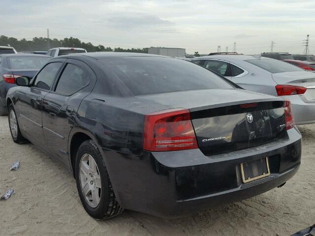 2B3KA43G97H893167 - 2007 DODGE CHARGER SE BLACK photo 3