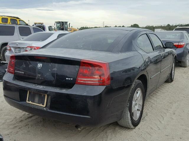 2B3KA43G97H893167 - 2007 DODGE CHARGER SE BLACK photo 4