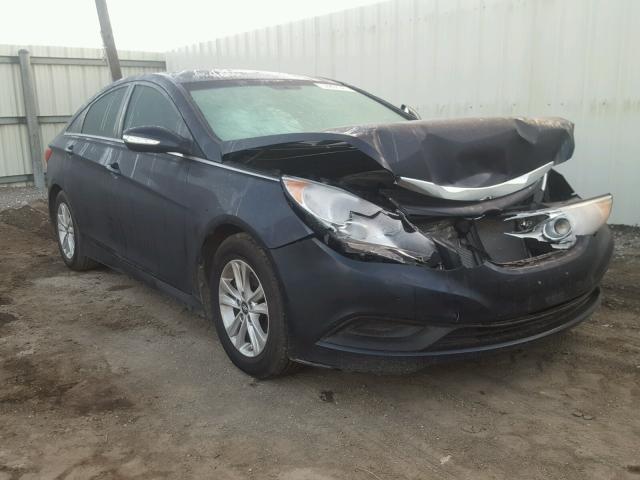 5NPEB4AC6EH870040 - 2014 HYUNDAI SONATA GLS BLUE photo 1