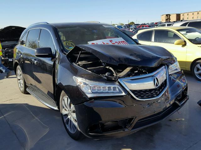 5FRYD3H42GB018266 - 2016 ACURA MDX TECHNO BLACK photo 1