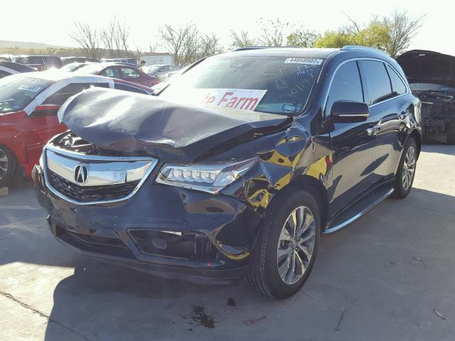 5FRYD3H42GB018266 - 2016 ACURA MDX TECHNO BLACK photo 2