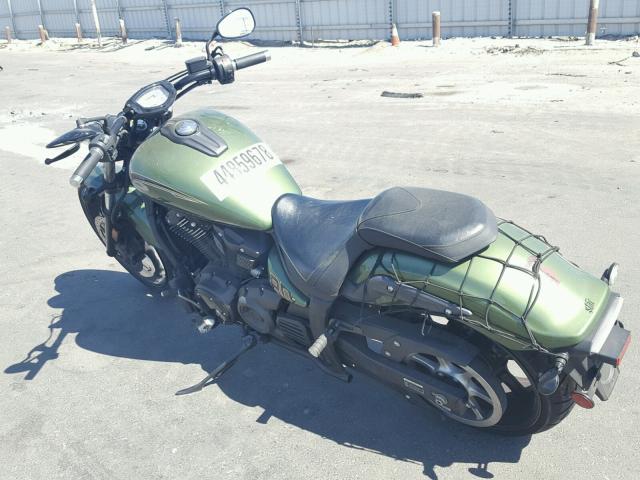 JYAVP33Y5FA001115 - 2015 YAMAHA XVS1300 CU GREEN photo 3