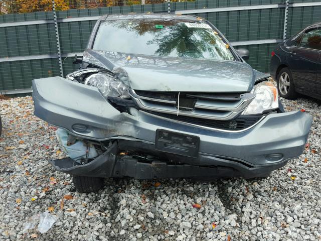 5J6RE4H51AL064672 - 2010 HONDA CR-V EX BLUE photo 9