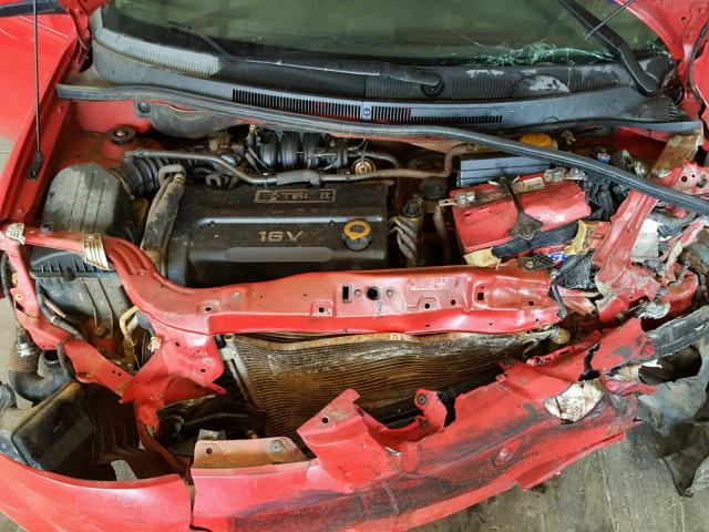 KL1TD56607B174960 - 2007 CHEVROLET AVEO BASE Կարմիր լուսանկար 7