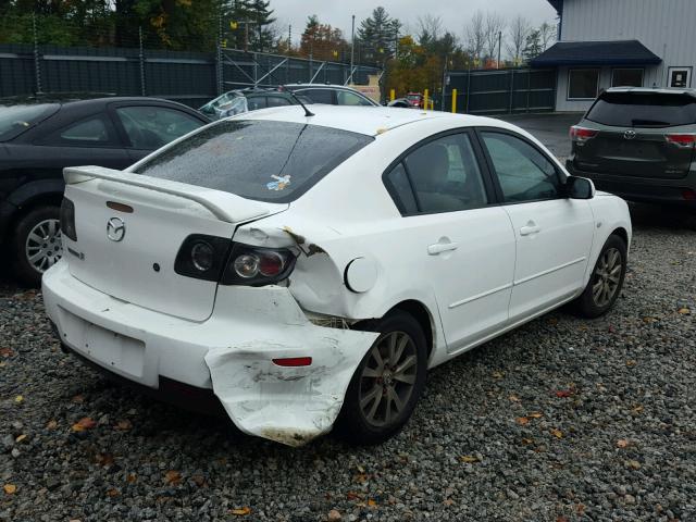 JM1BK32F371758327 - 2007 MAZDA 3 WHITE photo 4