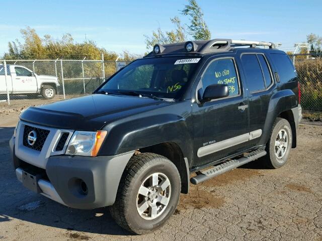 5N1AN08W49C514505 - 2009 NISSAN XTERRA OFF BLACK photo 2