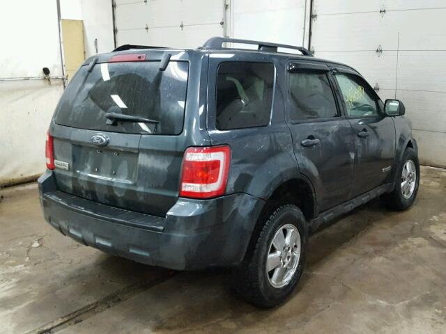 1FMCU03ZX8KC07468 - 2008 FORD ESCAPE XLT GRAY photo 4
