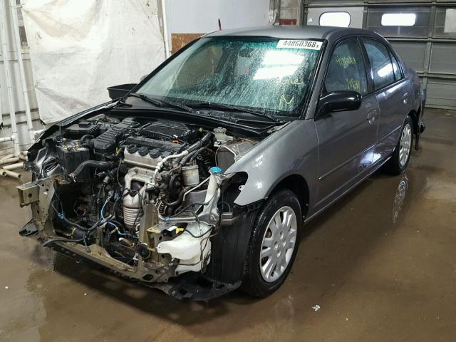 2HGES16504H592463 - 2004 HONDA CIVIC GRAY photo 2