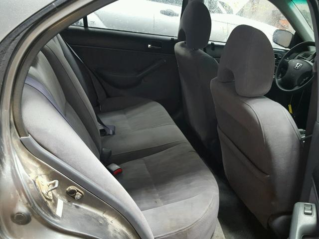 2HGES16504H592463 - 2004 HONDA CIVIC GRAY photo 6