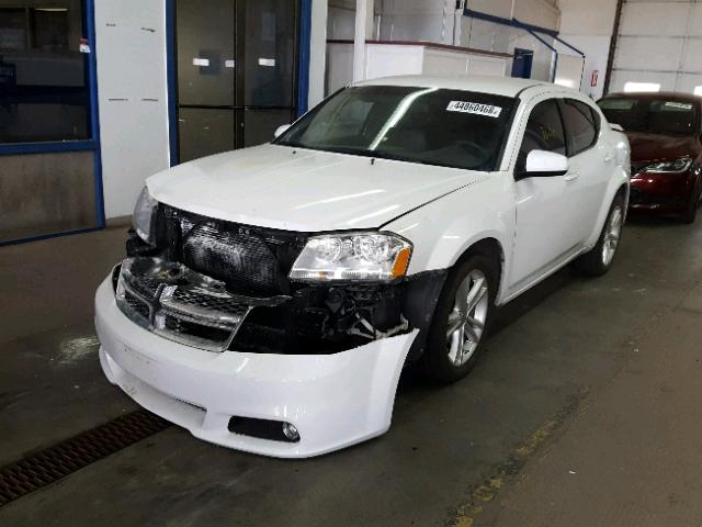 1C3CDZCB1EN102960 - 2014 DODGE AVENGER SX WHITE photo 2