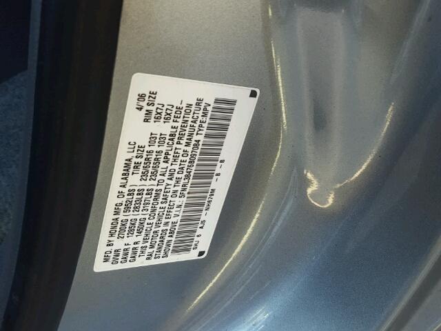 5FNRL38476B097084 - 2006 HONDA ODYSSEY EX BLUE photo 10