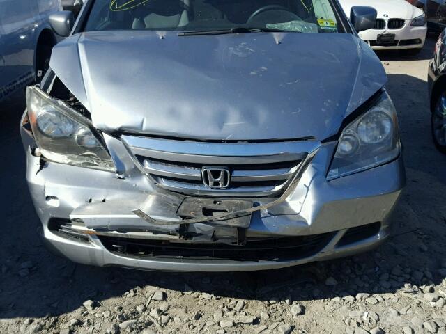 5FNRL38476B097084 - 2006 HONDA ODYSSEY EX BLUE photo 9