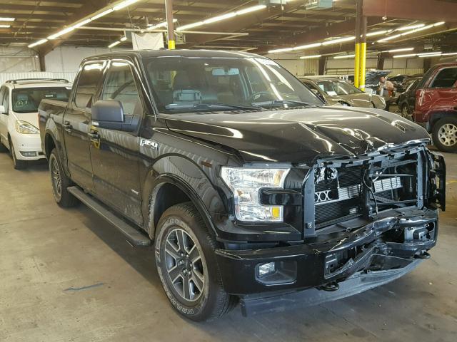 1FTEW1EP1HKC05830 - 2017 FORD F150 SUPER BLACK photo 1