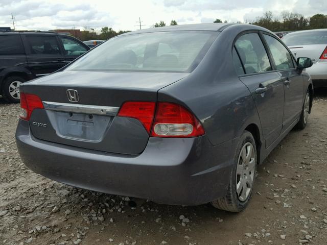 19XFA1F54AE002746 - 2010 HONDA CIVIC LX GRAY photo 4