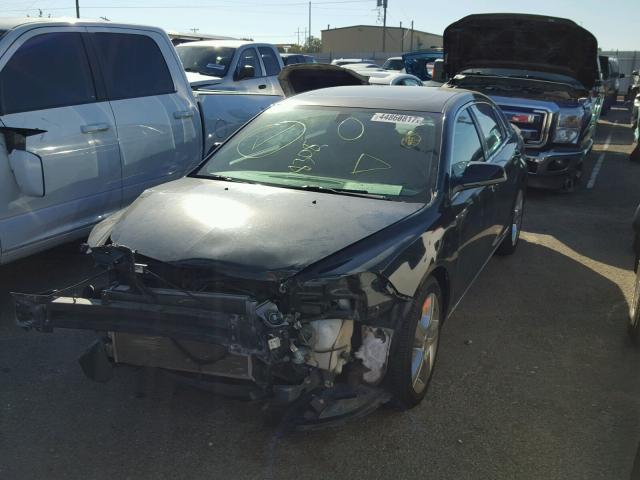 1G1ZJ57769F178308 - 2009 CHEVROLET MALIBU 2LT BLACK photo 2