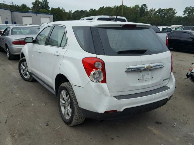 2GNALBEK5C6398049 - 2012 CHEVROLET EQUINOX LS WHITE photo 3