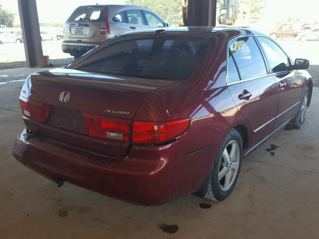 1HGCM56835A158525 - 2005 HONDA ACCORD MAROON photo 4