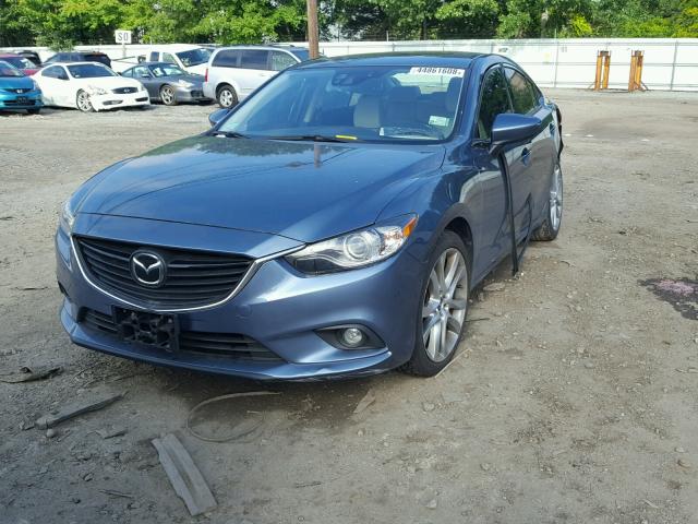 JM1GJ1W69E1152339 - 2014 MAZDA 6 GRAND TO BLUE photo 2