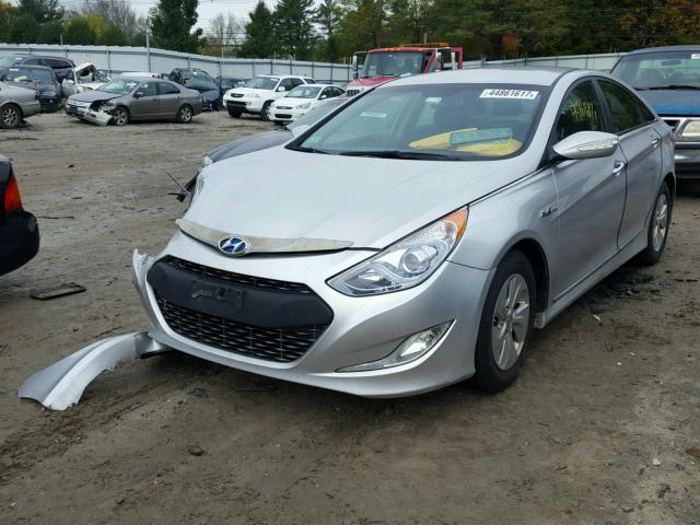 KMHEC4A48DA086157 - 2013 HYUNDAI SONATA HYB GRAY photo 2